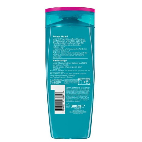 Шампунь для тонкого волосся L'Oreal Paris Elvital Fibralogy 300 мл Шампунь для тонкого волосся L'Oreal Paris Elvital Fibralogy 300 мл